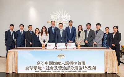 Sands China Recognised by S&P Global's Sustainability Yearbook for Fourth Consecutive Year