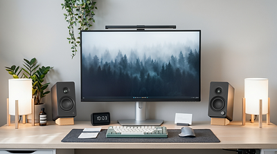 The detachable cork stand angles the speakers toward the listener while adding a warm, understated accent that suits both creative studios and everyday home setups. The detachable cork stand angles the speakers toward the listener while adding a warm, understated accent that suits both creative studios and everyday home setups.