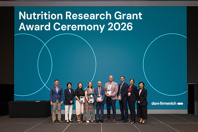 The five 2026 Nutrition Research Grant recipients received their awards at the ‘Age Slower, Age Better: Advancing Healthy Longevity Across Asia Pacific’ scientific symposium. The five 2026 Nutrition Research Grant recipients received their awards at the ‘Age Slower, Age Better: Advancing Healthy Longevity Across Asia Pacific’ scientific symposium.