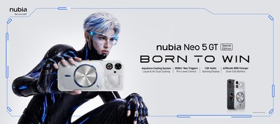 nubia Neo 5 GT Special Edition Debuts with the First and Only Liquid and Air Dual Active Cooling System in Its Class