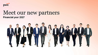 PwC Singapore welcomes 13 new partners--majority of which work with AI, technology and data