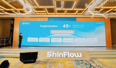 ShinFlow representative presents at the global launch event in Vietnam