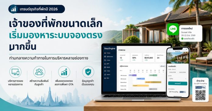 StayEngine ชี้ AI กำลังเปลี่ยน Customer Journey ของนักท่องเที่ยว พร้อมเผย 5 เทรนด์ธุรกิจที่พักไทย