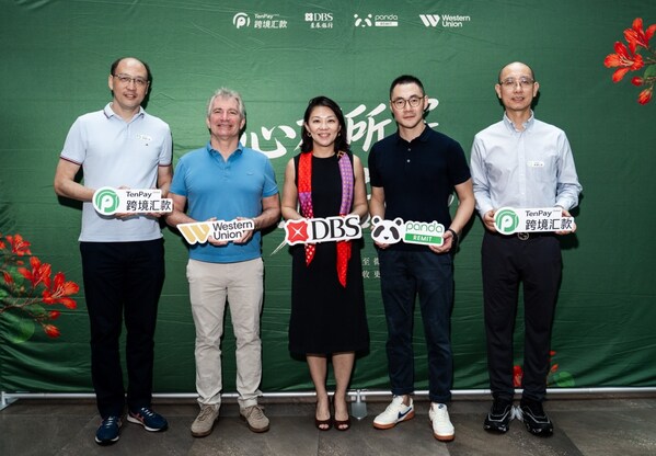 From left to right: Wenhui Yang, CEO of TenPay Global (Singapore); Brian Reaves, Country Director (Singapore, Malaysia, and Indonesia), Western Union; Diane Chang, Executive Director, Consumer Banking Group at DBS Bank; Marco Jin, Business Development Director, Panda Remit; Royal Chen, Vice President of Tencent Financial Technology From left to right: Wenhui Yang, CEO of TenPay Global (Singapore); Brian Reaves, Country Director (Singapore, Malaysia, and Indonesia), Western Union; Diane Chang, Executive Director, Consumer Banking Group at DBS Bank; Marco Jin, Business Development Director, Panda Remit; Royal Chen, Vice President of Tencent Financial Technology
