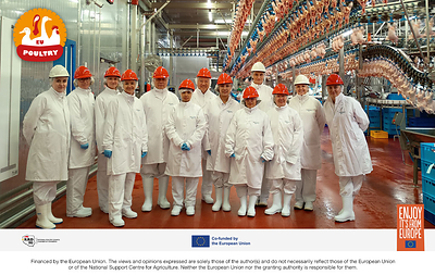 The Philippine delegation visiting one of Poland's poultry production facilities. The Philippine delegation visiting one of Poland's poultry production facilities.