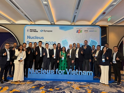 Nucleus Software and FPT leaders at the inaugural Nucleus Synapse Vietnam 2026 in Hanoi Nucleus Software and FPT leaders at the inaugural Nucleus Synapse Vietnam 2026 in Hanoi