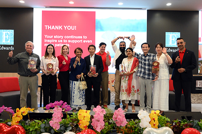 Edwards Lifesciences brought together five patients from across Asia Pacific with the people behind their heart valves, connecting patient journeys with the work that helps transform lives. Edwards Lifesciences brought together five patients from across Asia Pacific with the people behind their heart valves, connecting patient journeys with the work that helps transform lives.