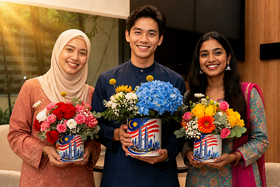 “A nation built on Harmoni / Harmony grows with Harapan / Hope and rises to Hebat / Greatness.” Three flowers. One shared Malaysian spirit. Discover the Muhibbah Collection at tqtoday.com/tailoredmuhibbah. “A nation built on Harmoni / Harmony grows with Harapan / Hope and rises to Hebat / Greatness.” Three flowers. One shared Malaysian spirit. Discover the Muhibbah Collection at tqtoday.com/tailoredmuhibbah.