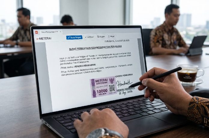 Urutan Pembubuhan e-Meterai dan Tanda Tangan Elektronik yang Sering Tertukar