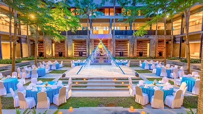The Courtyard Garden at Courtyard by Marriott Bali Nusa Dua Resort offers outdoor setup with lush tropical greenery and Balinese warm hospitality The Courtyard Garden at Courtyard by Marriott Bali Nusa Dua Resort offers outdoor setup with lush tropical greenery and Balinese warm hospitality