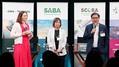 From L to R: Kim Carnahan, CEO, GMA; Seow Hui Tan, CEO, SAFCo; and Frederick Teo, CEO, GenZero make the announcement live from the stage at Green Markets Day 2026 as part of New York Climate Week. From L to R: Kim Carnahan, CEO, GMA; Seow Hui Tan, CEO, SAFCo; and Frederick Teo, CEO, GenZero make the announcement live from the stage at Green Markets Day 2026 as part of New York Climate Week.