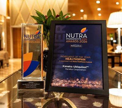 Kaneka Ubiquinol™ was named Ingredient of the Year – Healthspan at the NutraIngredients-Asia Awards 2026, spotlighting mitochondrial health and the emerging “mitoceuticals” category. Kaneka Ubiquinol™ was named Ingredient of the Year – Healthspan at the NutraIngredients-Asia Awards 2026, spotlighting mitochondrial health and the emerging “mitoceuticals” category.