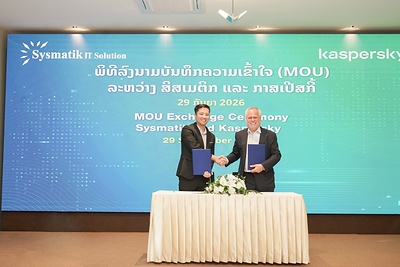 MOU Exchange Ceremony between Sysmatik CEO Mr. Hu Di and Kaspersky CEO Mr. Eugene Kaspersky MOU Exchange Ceremony between Sysmatik CEO Mr. Hu Di and Kaspersky CEO Mr. Eugene Kaspersky