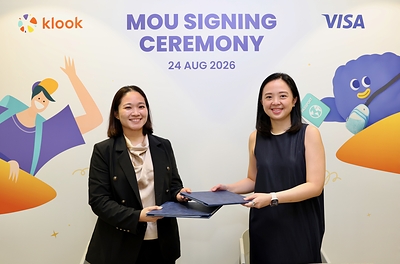 Left to right: Sarah Wan, General Manager for Singapore, Indonesia, Malaysia and Thailand, Klook and Gladys Chan, Head of Marketing, Regional Southeast Asia, Visa Left to right: Sarah Wan, General Manager for Singapore, Indonesia, Malaysia and Thailand, Klook and Gladys Chan, Head of Marketing, Regional Southeast Asia, Visa