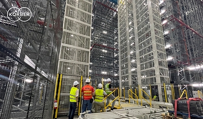 A glimpse of the newly automated warehouse. A glimpse of the newly automated warehouse.