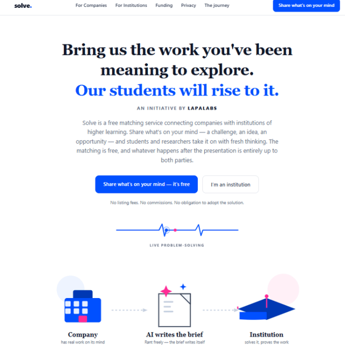 LapaLabs Launches Solve in Malaysia: Free Matching of Industry Problems, Student Talent, and Government Grants