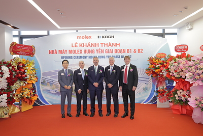 Molex opens its expanded manufacturing facility in Hung Yen, adding high-tech manufacturing, engineering and quality assurance capacity in Vietnam to meet growing customer demand in the high-speed data center market. Molex opens its expanded manufacturing facility in Hung Yen, adding high-tech manufacturing, engineering and quality assurance capacity in Vietnam to meet growing customer demand in the high-speed data center market.