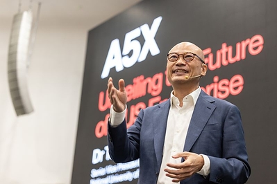 Dr Tan Sian Wee, NUS Senior Vice President (Innovation & Enterprise) speaking about the future of NUSX (formerly known as NUS Enterprise) at the inaugural A5X Global Innovation & Venture Summit Dr Tan Sian Wee, NUS Senior Vice President (Innovation & Enterprise) speaking about the future of NUSX (formerly known as NUS Enterprise) at the inaugural A5X Global Innovation & Venture Summit