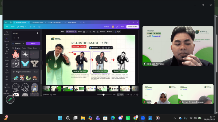 Telkom AI Center Malang Dukung Pengembangan Skill Digital melalui Vibe Design with Canva AI