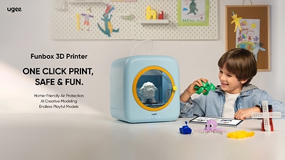 ugee Officially Launches Funbox: UL GREENGUARD Certified Kids' 3D Printer Now Available in Singapore and Hong Kong.