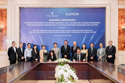 Alstom and Vingroup join forces to advance Vietnam's urban rail ambitions