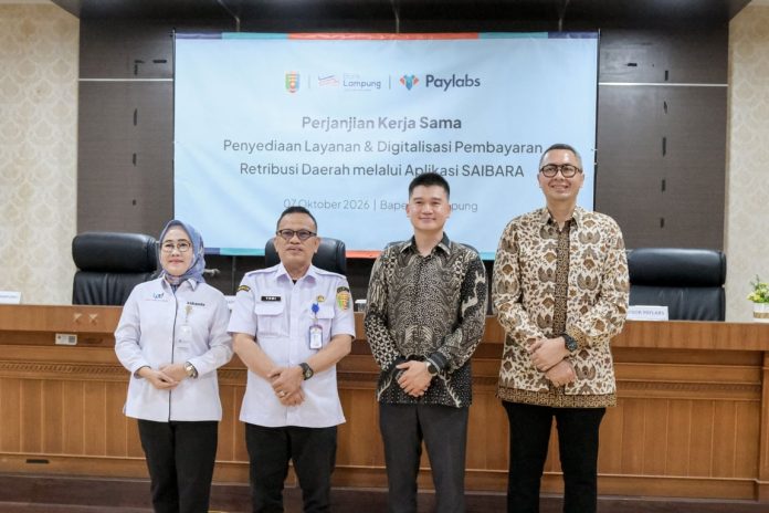 Bapenda Lampung, Bank Lampung, dan Paylabs Kolaborasikan Digitalisasi Pembayaran Retribusi Daerah