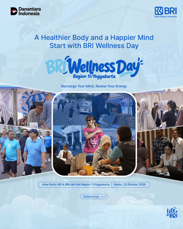 BRI Region 11 Yogyakarta Gelar Wellness Day, Dorong Pekerja Sehat dan Produktif