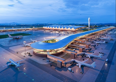Artist's impression of Gia Binh International Airport.