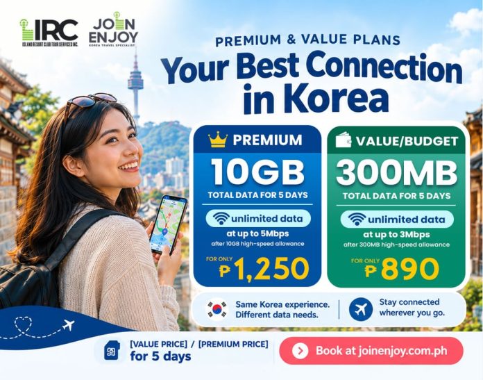 Join Enjoy Korea Introduces Two Korea eSIM Plans, Premium and Value, for Filipino Travelers