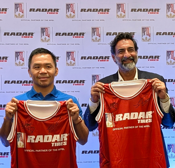 Radar Tires Joins Forces with the 8-Division Boxing World Champion Manny Pacquiao's Basketball League, the MPBL, to Drive Youth Forward Through Sport in the Philippines