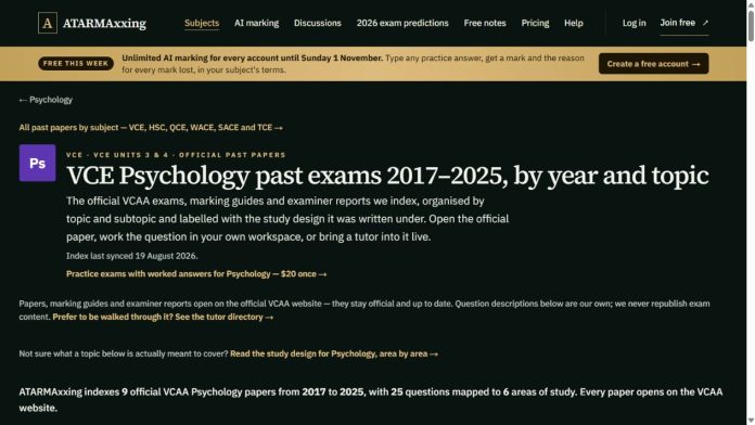 Year 12 Past Papers and AI Marking: Check Your Answers